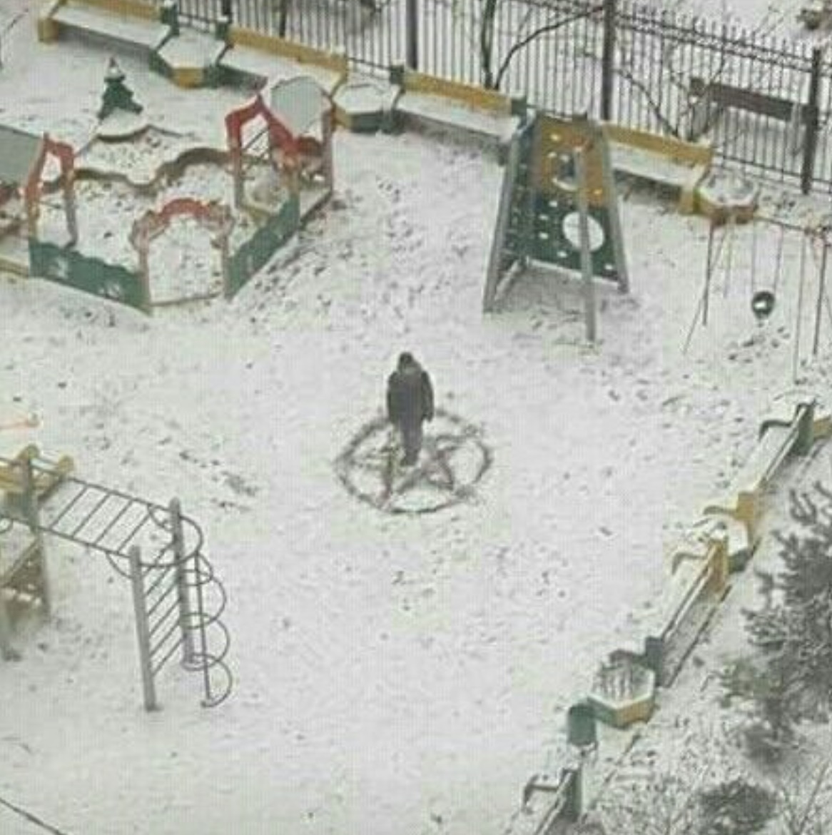 my little brother loves playing in the snow